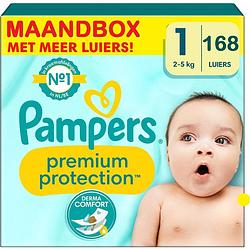 Foto van Pampers - premium protection - maat 1 - maandbox - 168 stuks - 2/5kg