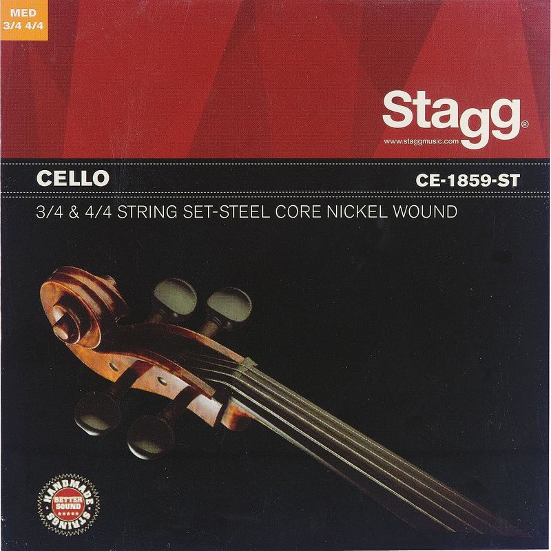 Foto van Stagg ce-1859-st medium cello snarenset