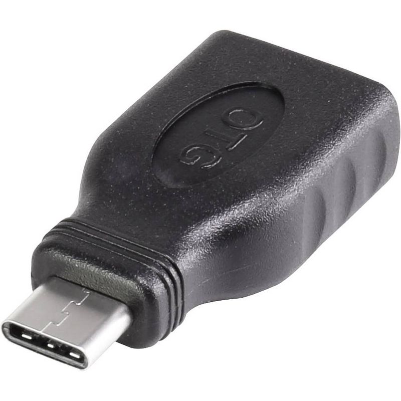 Foto van Renkforce usb 3.2 gen 1 (usb 3.0) adapter [1x usb-c stekker - 1x usb 3.2 gen 1 bus a (usb 3.0)] met otg-functie, vergulde steekcontacten