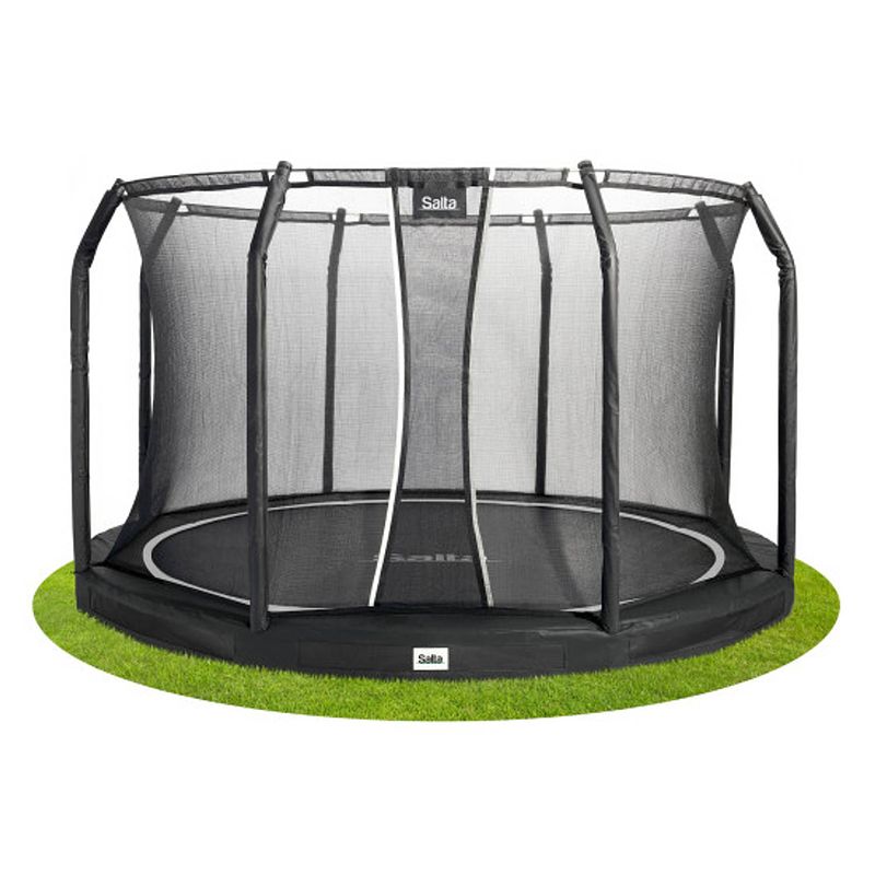 Foto van Salta trampoline premium ground met veiligheidsnet 366 cm - zwart