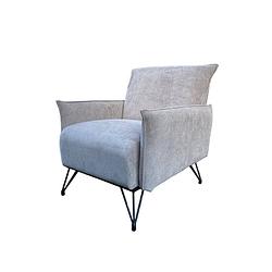 Foto van Livingfurn - fauteuils noah rebel 26 - stof / gecoat staal