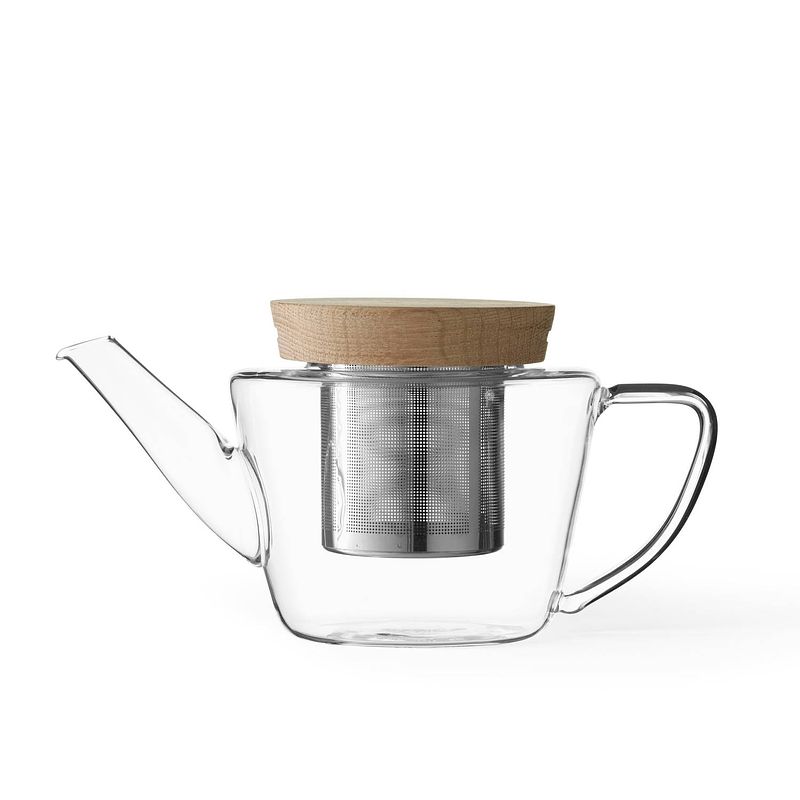 Foto van Viva - infusion theepot met filter 500 ml - borosilicaatglas - transparant