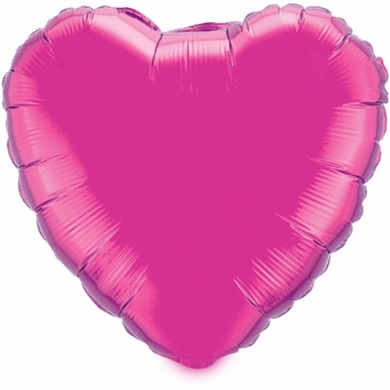 Foto van Folie ballon hart fuchsia 52 cm - ballonnen