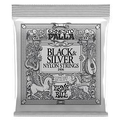 Foto van Ernie ball 2406 ernesto palla black silver snarenset