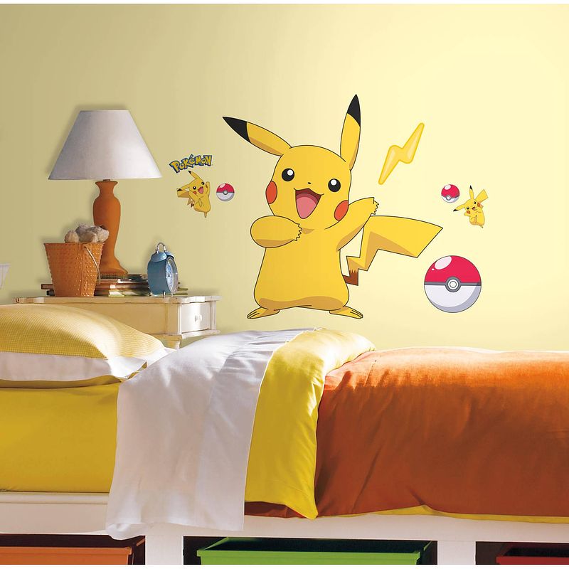 Foto van Muursticker pokemon roommates pikachu