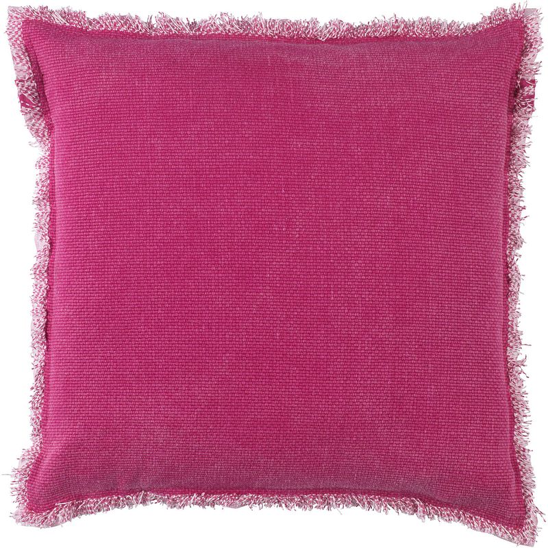 Foto van Dutch decor burto - sierkussen van katoen fuchsia 70x70 cm - roze