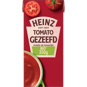 Foto van Heinz tomaten gezeefd bio 350g bij jumbo