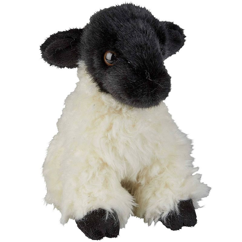 Foto van Pluche knuffel dieren lammetje/schaap van 18 cm - knuffel boederijdieren