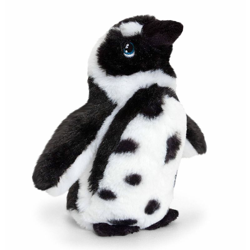 Foto van Keel toys pluche humboldt pinguin knuffeldier - wit/zwart - staand - 18 cm - knuffeldier
