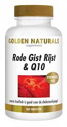 Foto van Golden naturals rode gist rijst & q10 tabletten