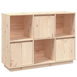 Foto van Vidaxl dressoir 110,5x35x80 cm massief grenenhout