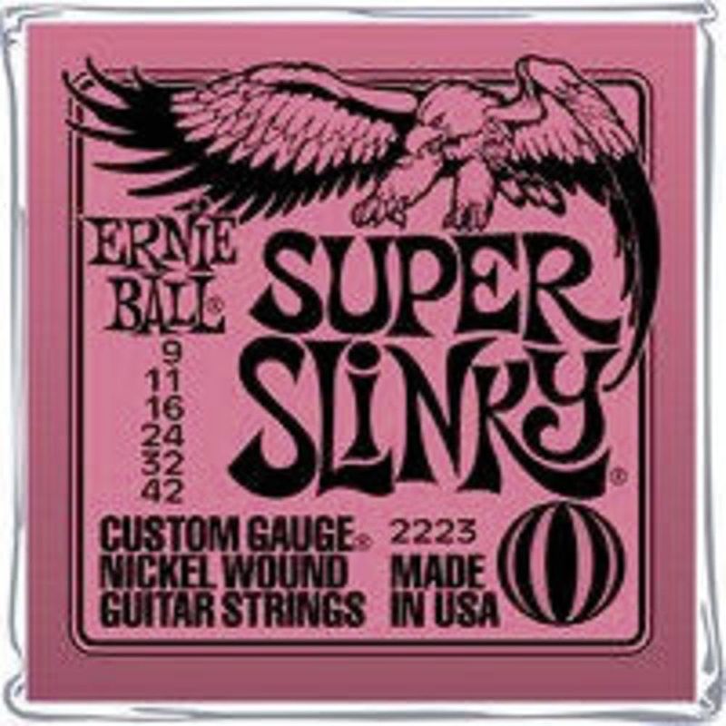 Foto van Ernie ball eb2223 super slinky elektrische gitaarsnaar