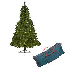 Foto van Kunst kerstboom imperial pine met verlichting 180 cm inclusief opbergzak - kunstkerstboom