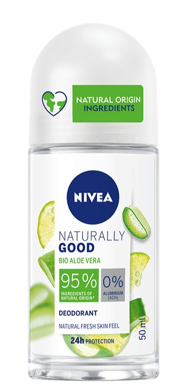 Foto van Nivea naturally good bio aloë vera deodorant roll-on