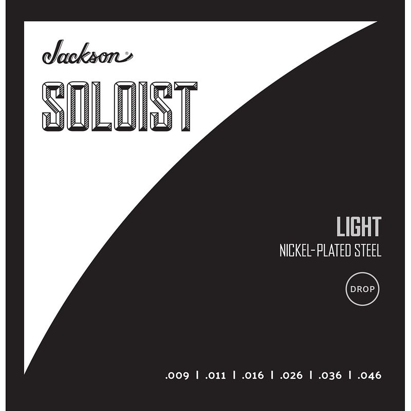 Foto van Jackson soloist strings drop light .009-.046 snarenset voor elektrische gitaar