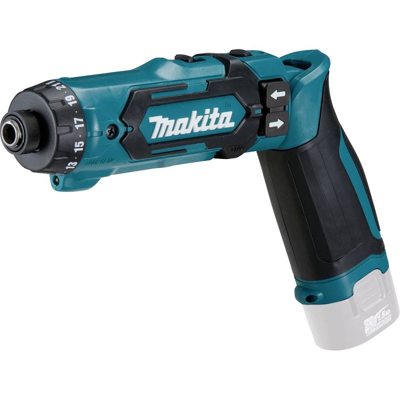 Foto van Makita df012dz accu-knikschroefmachine 7.2 v