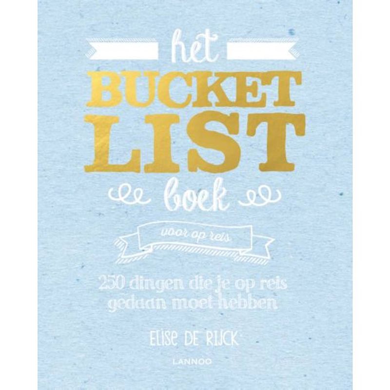 Foto van Het bucketlist boek voor op reis