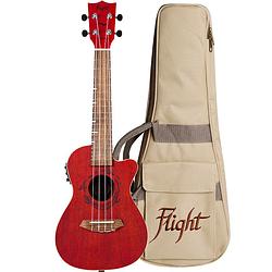 Foto van Flight gemstone series duc380 ceq coral elektrisch-akoestische concert ukelele met gigbag