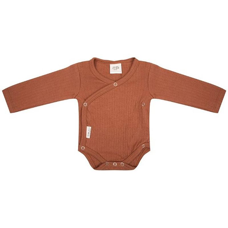 Foto van Little indians onesie amber brown junior katoen bruin maat 74