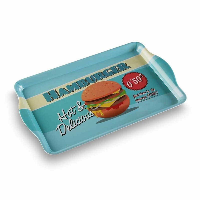 Foto van Dienblad versa hamburger plastic (30,5 x 3,5 x 48,5 cm)