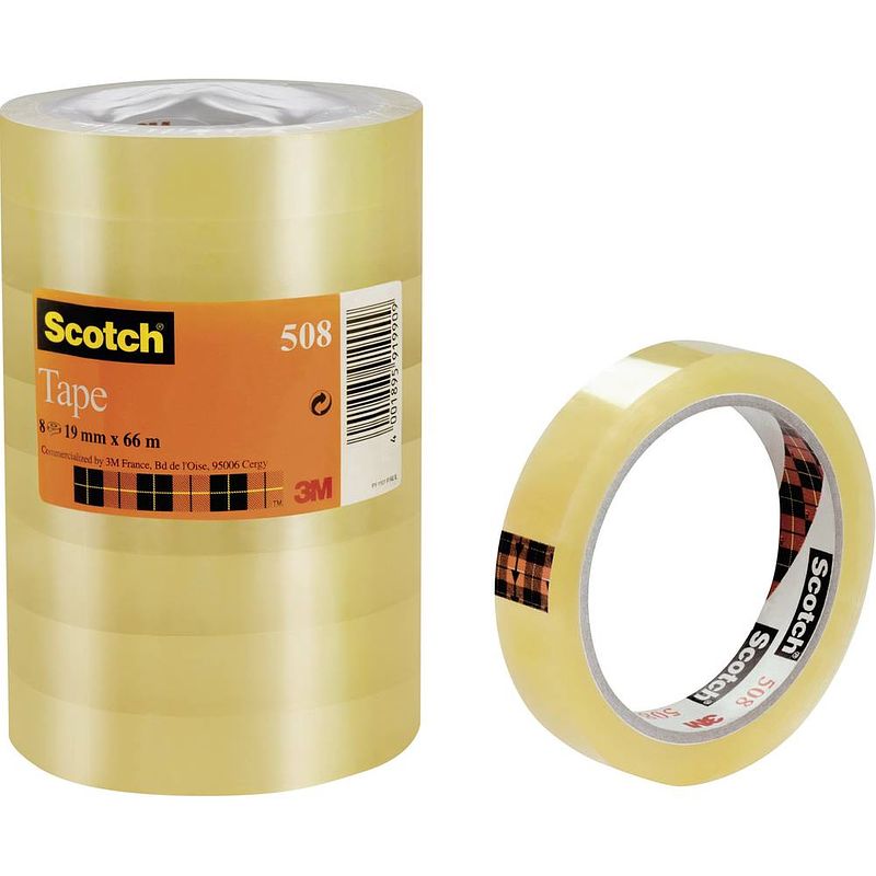 Foto van 3m ft-5100-9733-8 5081966 plakband transparant (l x b) 66 m x 19 mm 8 stuk(s)