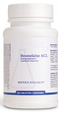 Foto van Biotics bromelaïne acl tabletten