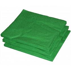 Foto van 50x stuks groene servetten 33 x 33 cm - feestservetten