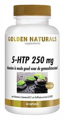 Foto van Golden naturals 5-htp 250 mg capsules
