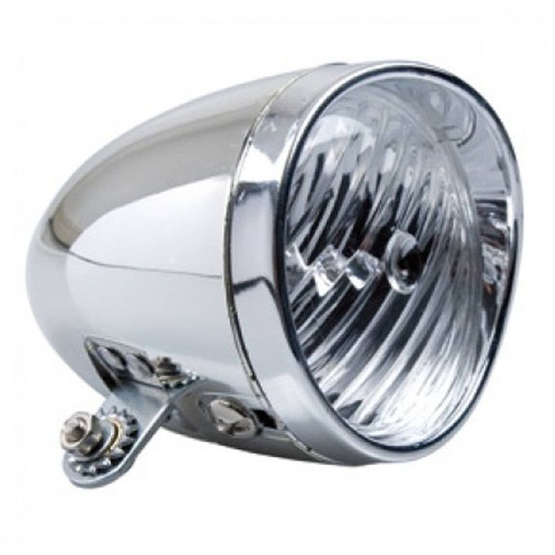 Foto van Simson koplamp classic batterijen led zilver