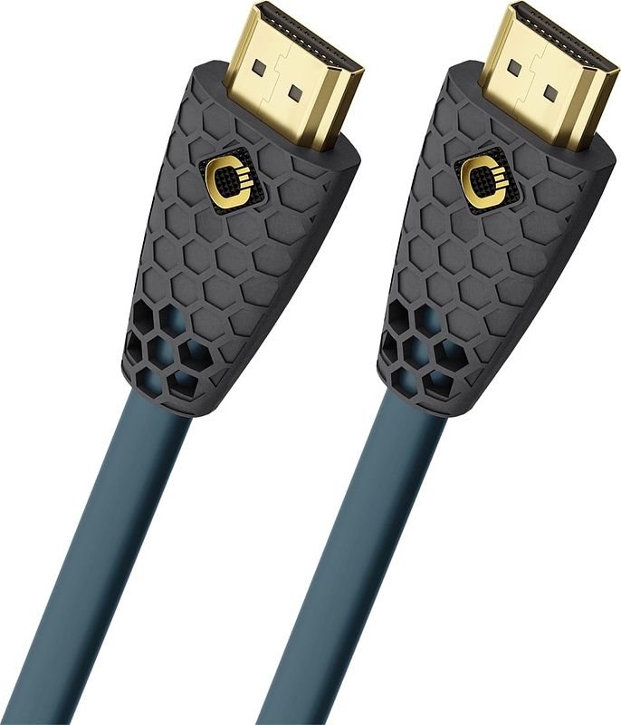 Foto van Oehlbach flex evolution uhd hdmi 2,0m hdmi kabel blauw