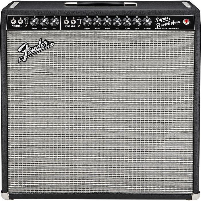 Foto van Fender 65 super reverb 4x10 buizen gitaarversterker combo