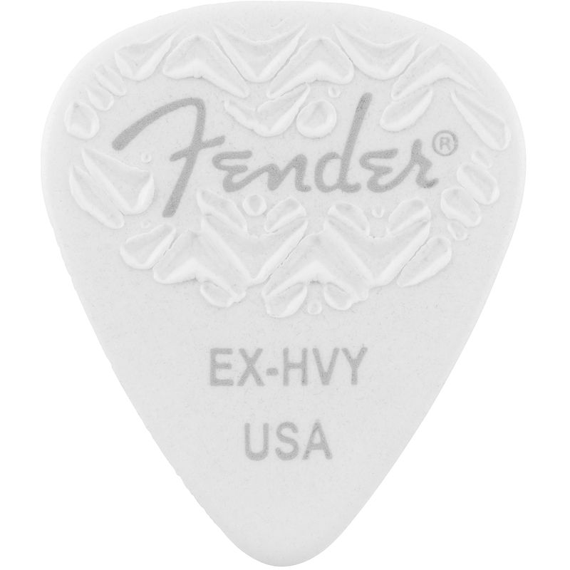 Foto van Fender wavelength 351 extra heavy white plectrumset (6 stuks)