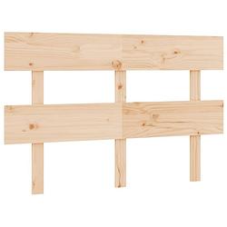 Foto van The living store houten hoofdeinde - trendy design - hoofdbord - afmetingen- 184 x 81 x 81 cm - ken- massief grenenhout