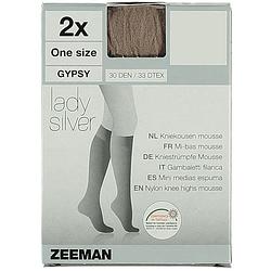 Foto van Lady silver - kniekousen - stretch - 30 den - 2-pack