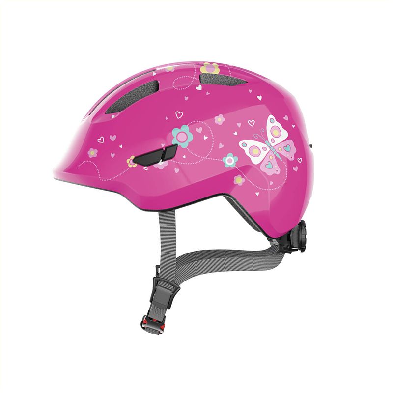 Foto van Abus helm kind smiley 3.0 rose butterfly m (50-55cm)