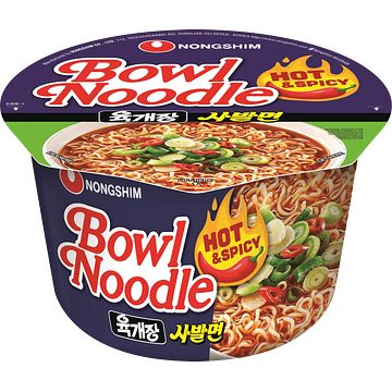 Foto van Nongshim instant noodles hot & spicy bowl 100g bij jumbo