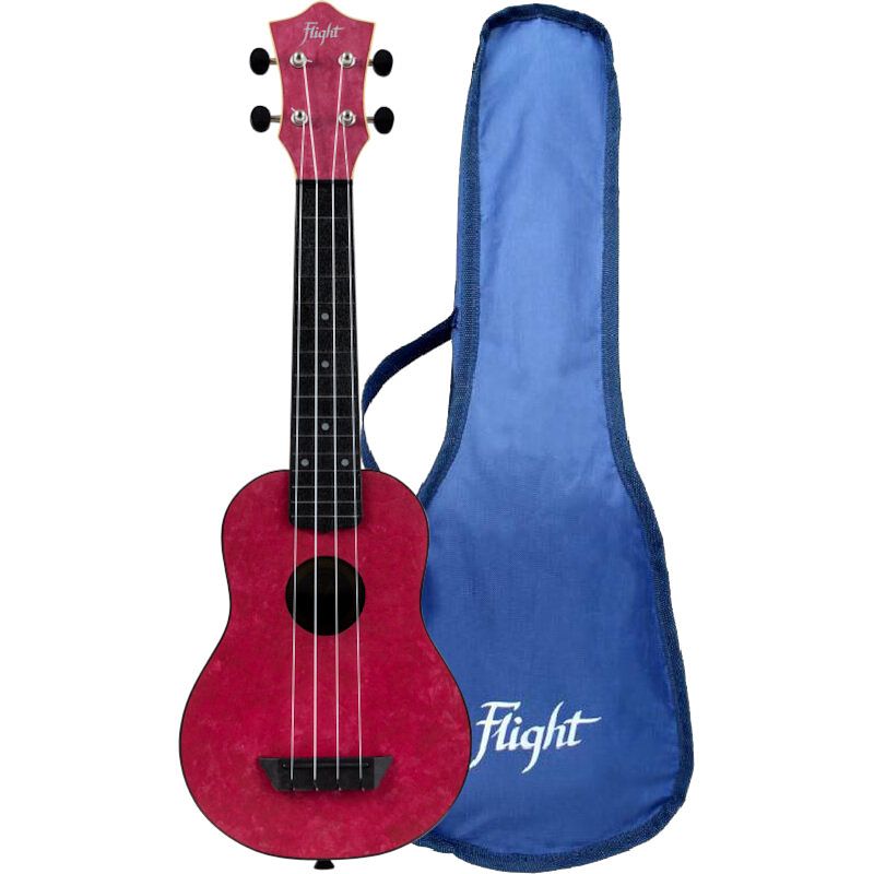 Foto van Flight travel series tus65 ruby sopraan ukelele met gigbag