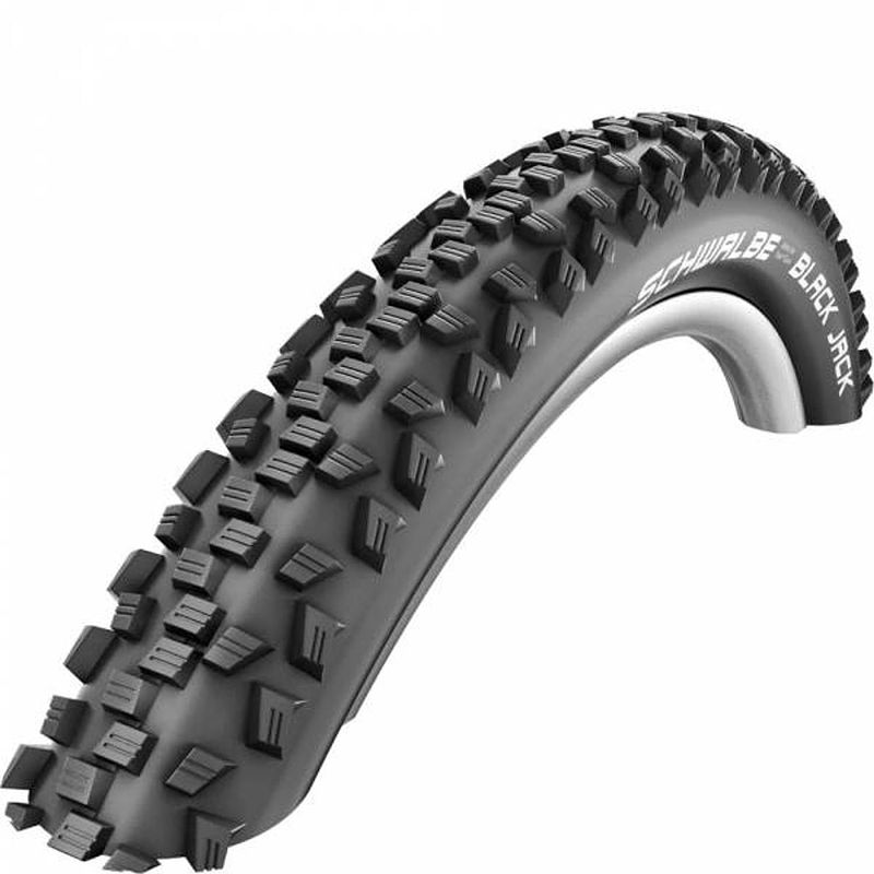 Foto van Schwalbe buitenband black jack 26 x 2.25 (57-559) zwart