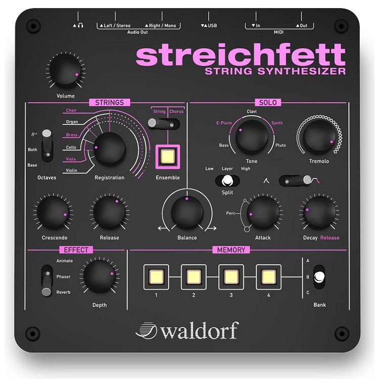 Foto van Waldorf streichfett string synthesizer