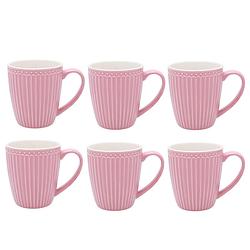 Foto van Greengate koffiemok alice dusty rose 300 ml - 6 stuks