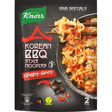 Foto van Knorr asia specials korean bbq style noodles smokyspicy 135g aanbieding bij jumbo | 2e halve prijs