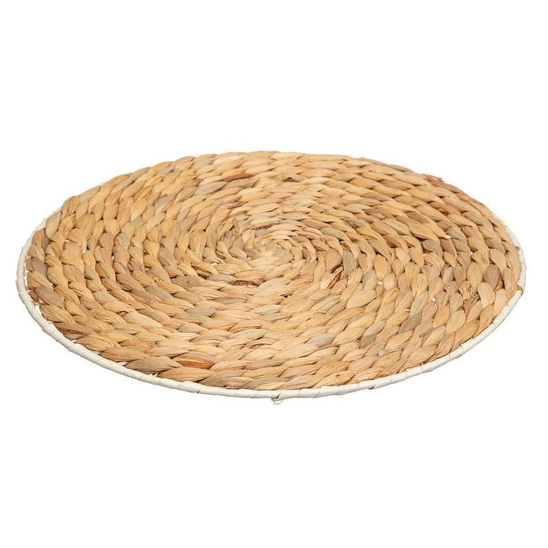 Foto van Ronde placemat zeegras naturel 35 cm - placemats