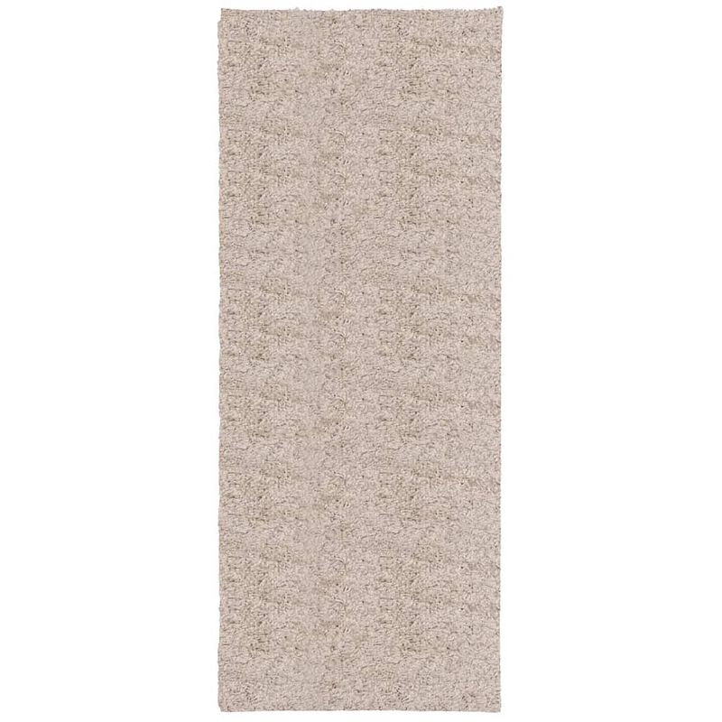 Foto van Vidaxl vloerkleed pamplona shaggy hoogpolig modern 80x200 cm beige