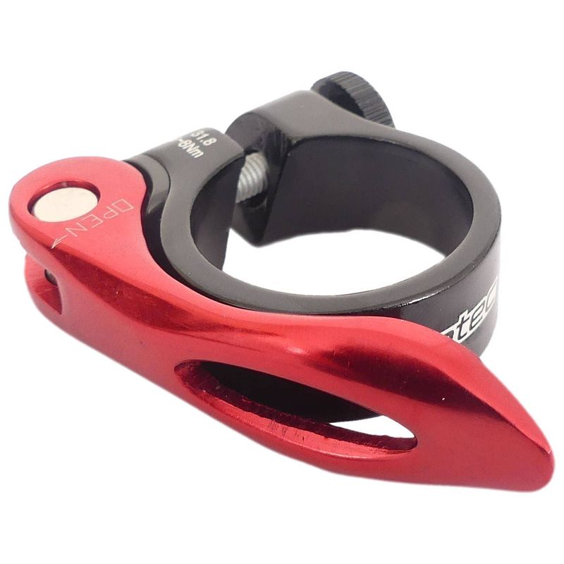 Foto van Zadelpenklem ergotec scq-0100 ø31,8 aluminium met snelspanner - zwart/rood