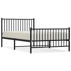 Foto van The living store bedframe klassiek staal - 207 x 112 x 90.5 cm - robuust - elegant