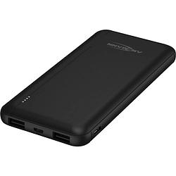 Foto van Ansmann pb212 powerbank 10000 mah smart ic lipo micro-usb, usb-c, usb zwart statusweergave