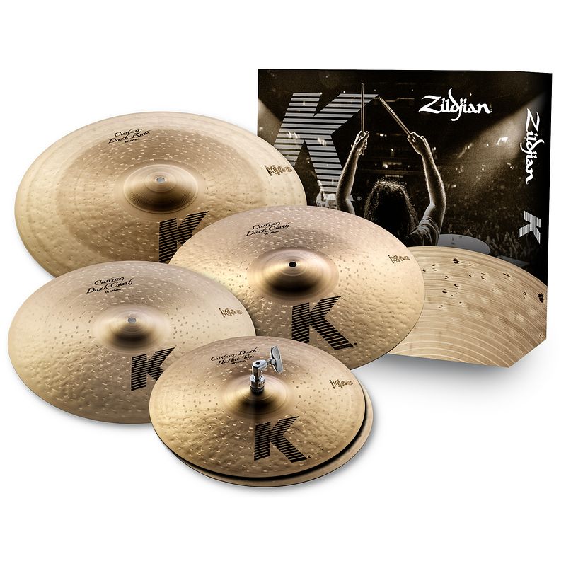 Foto van Zildjian k custom dark bekkenset