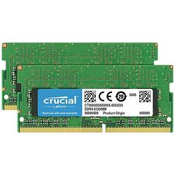 Foto van Crucial ct2k16g4s266m werkgeheugenset voor laptop ddr4 32 gb 2 x 16 gb 2666 mhz 260-pins so-dimm cl19 ct2k16g4s266m