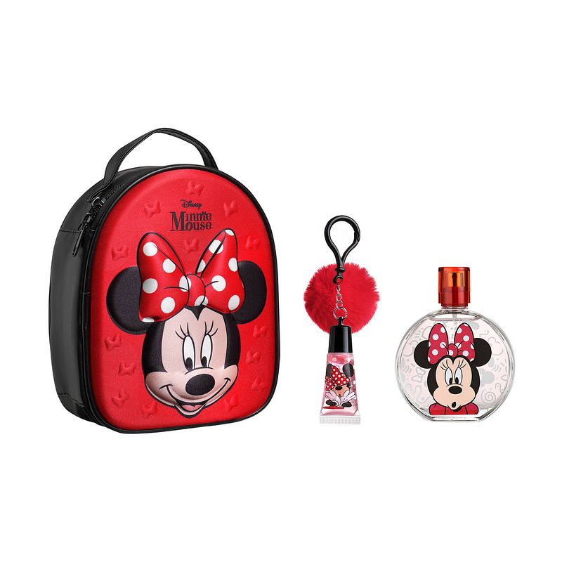 Foto van Minnie mouse geschenktas - eau de toilette 100 ml & lipgloss - met toilettas