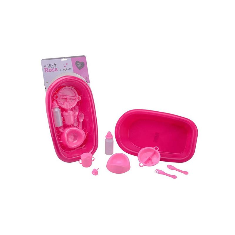 Foto van Baby rose babybad met accessoires